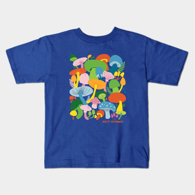 The Mighty Mushroom! Kids T-Shirt by Loo McNulty Design